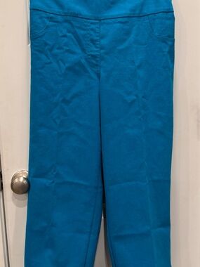 Ruby Rd. Teal Pull-On Capri Pants